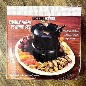 NEW Cobble Creek Family Night Fondue Set